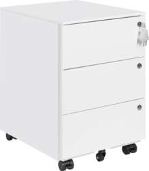 Rolling Container with Drawers, Mobile Filing
