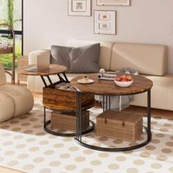 Round Coffee Table Set of 2