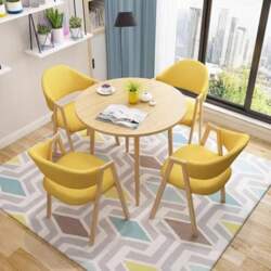 Round Dining Table Set for 4