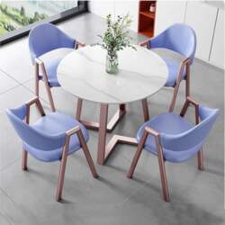 Round Dining Table with 4 Chairs