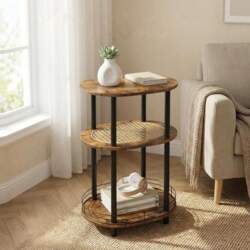 Round End Table, Oval Side Table