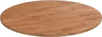 Round Table Top, Light Brown, Treated