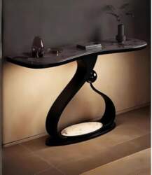 Rygcrud Modern Console Sofa Table, Rock