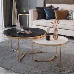 Set of 2 Round Coffee Tables