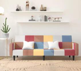 Sofa Bed 2-Seater Fabric, Lounge Sofa