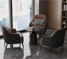 Sofa Chair Set with Side Table