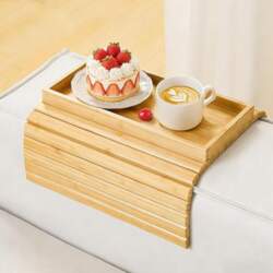 Sofa Tray Armrest, Bamboo Sofa Tray