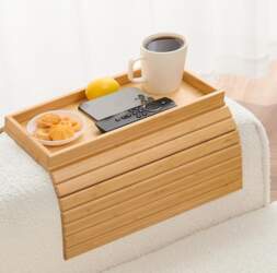 Sofa Tray, Sofa Backrest Shelf, Foldable