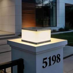 Solar Modern Post Cap Light, āra