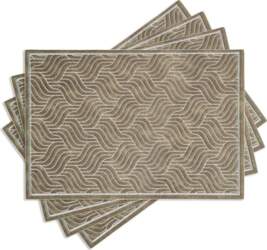 SOVORM Brown Leather Placemats for Dining