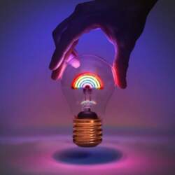 SUCK UK Rainbow Light Bulb |