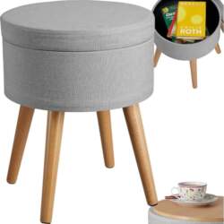 Tectake Stool with Storage Space, Storage