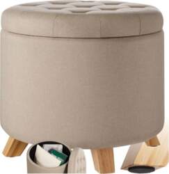 Tectake Stool with Storage Space, Storage