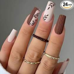 TIZYFF Press on Nails Matte Long