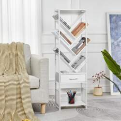 Tree Bookcase with Side Table, Tall