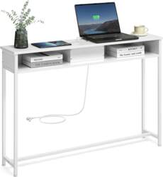 VASAGLE Console Table with Sockets, Side