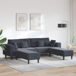 Velvet Sofas with Sleep Function, U-Shape