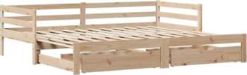 VidaXL Day Bed, Extendable Sofa Bed