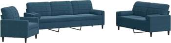 VidaXL Sofa Set 3-Piece Upholstered Sofa