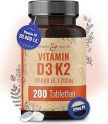 Vitamīna D3 K2 tabletes – 200