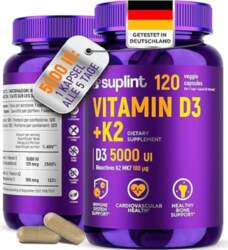Vitamīni D3 + K2 5000 IU