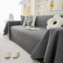 Waterproof Sofa Cover Plain Soft Blanket