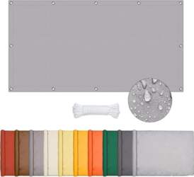 Waterproof sun sail, rectangular awning with