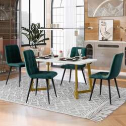 Zepneiy Dining Table with 4 Chairs
