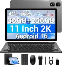 11 collu planšetdators, Android 16, 2K