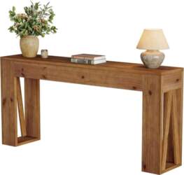 160 cm Solid Console Table, Narrow
