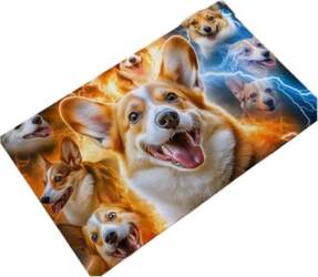 1 gab Puppy Fall Leaves Pattern