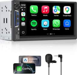 2 DIN automašīnas radio ar Bluetooth