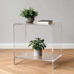 Acrylic Side Table / Bedside Table