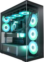 ARCTIC Xtender Black (caurspīdīgs stikls) –