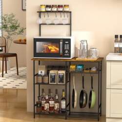 Baker`s Rack for Kitchen with Storage