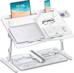 Bed Table, Potuopy Adjustable Height Angle