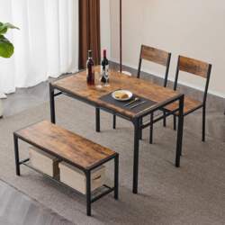 Bonnlo Dining Table with Storage Space