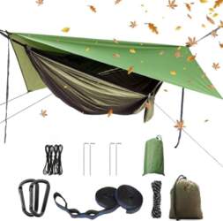 Camping Hammock Set, Single Double Hammock