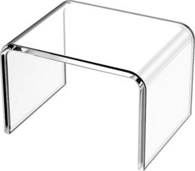 Clear Stool 32cm U Shaped Stool