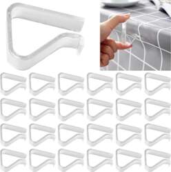 Clear Tablecloth Clips, Plastic Tablecloth Holders