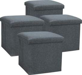 Com-four® 2 x Foldable Stools with