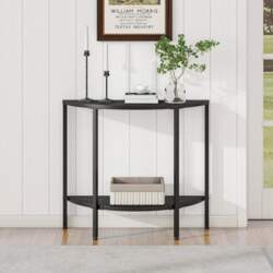Console Table, Narrow Sofa Table, Semicircular