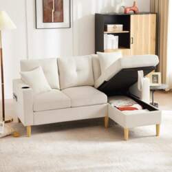 Corner Sofa L-Shaped Sofa with 2