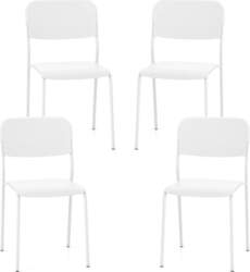 COSTWAY Stackable Dining Room Chairs, Set