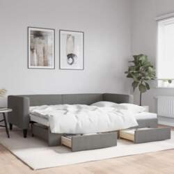 Day Bed Extendable with Drawers Sofa