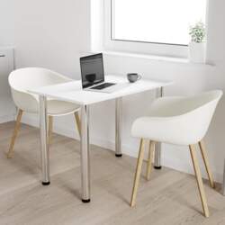 Dining Room Table with Chrome Legs