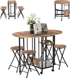 Dining Table with 4 Chairs, Small