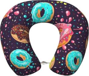 Donuts1 ceļojuma spilvens Memory Foam kakla