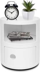 Ejoyous 2-Layer Container, Bedside Table, Rolling