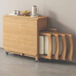 Folding Dining Table Set, Extendable Folding
